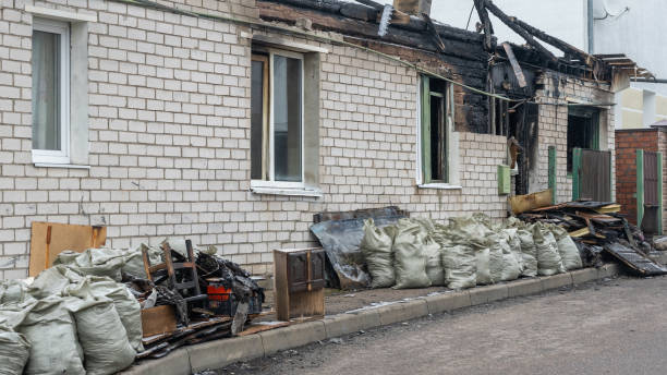 Professional Fire Damage Assessment technician working in Howard Lake, MN